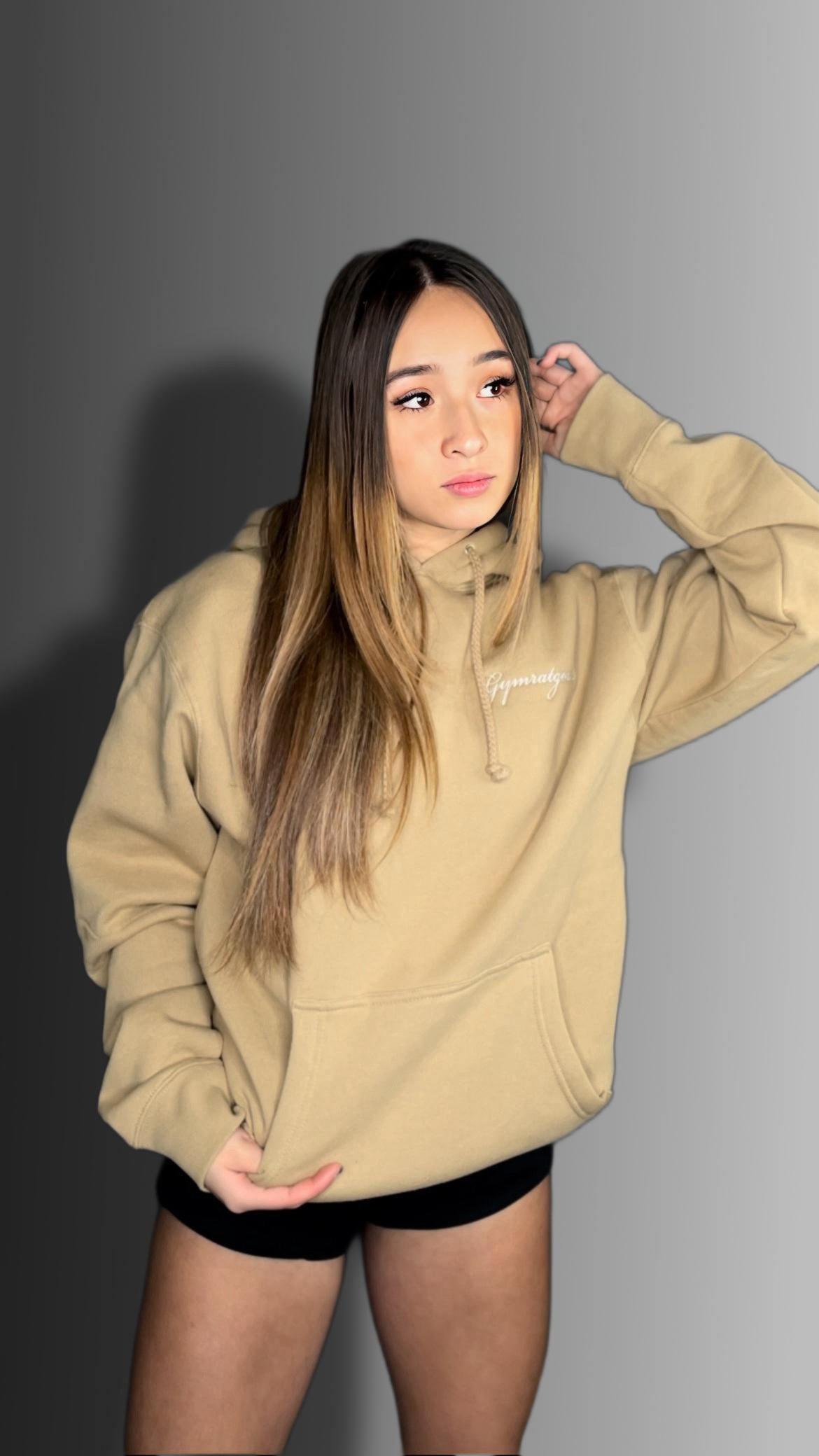 Cursive Stitched Hoodies